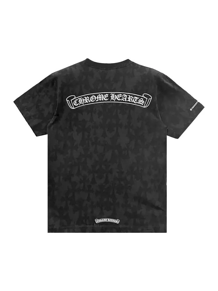 Футболка Chrome Hearts Crosses All Over Horseshoe T-Shirt — изображение 2 из 2, черный