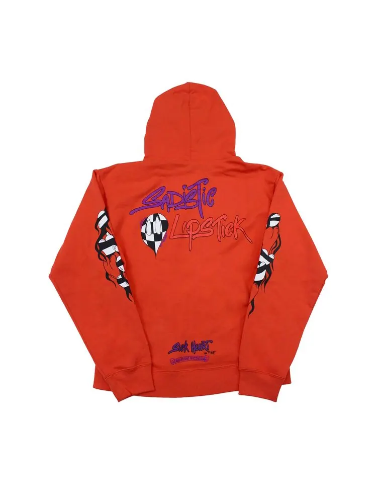 Худи Chrome Hearts Matty Boy Sadistic Lipstick Hoodie Red/Orange — изображение 2 из 2, красный/оранжевый