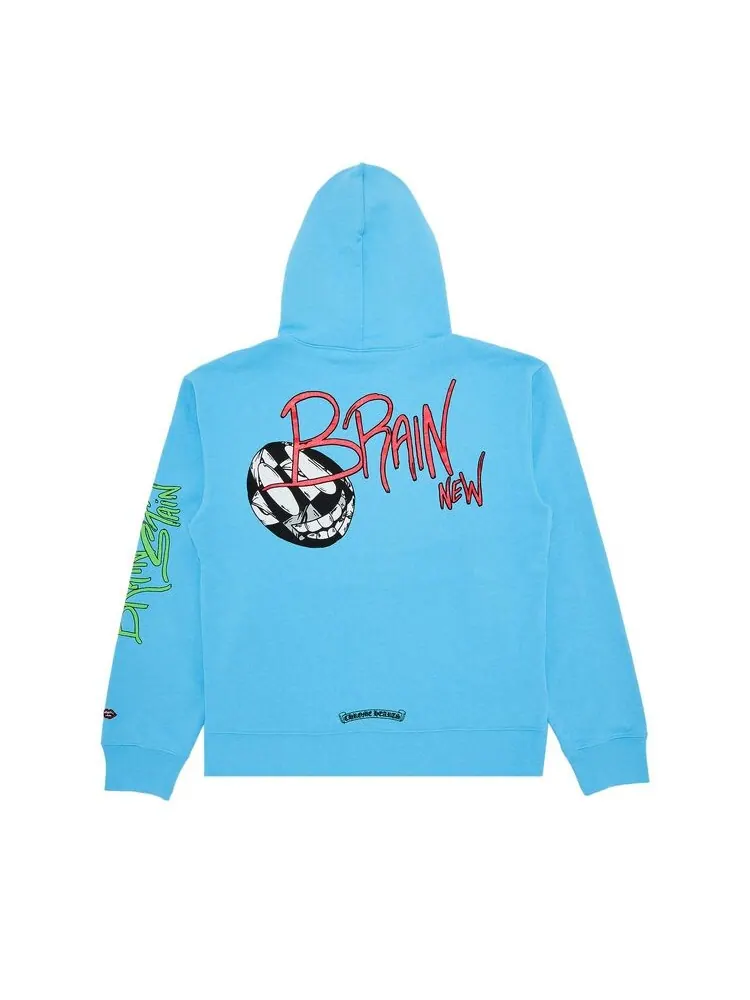 Худи Chrome Hearts Matty Boy Brain Hoodie Blue — изображение 2 из 3, синий