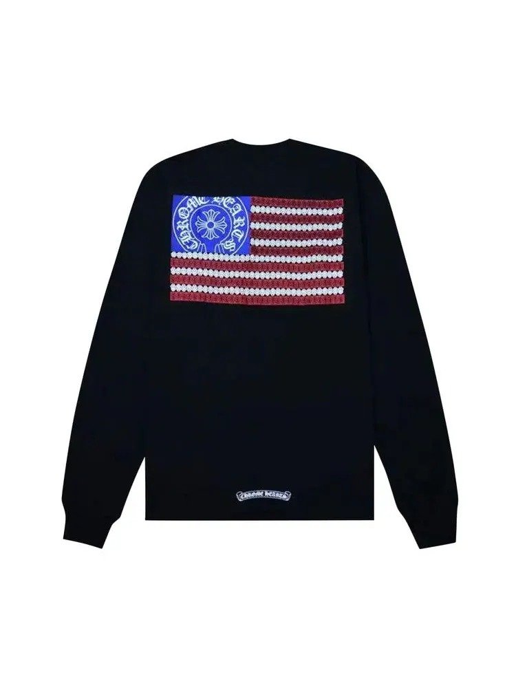 Лонгслив Chrome Hearts USA Flag Pocket Long-Sleeve — изображение 2 из 2, черный