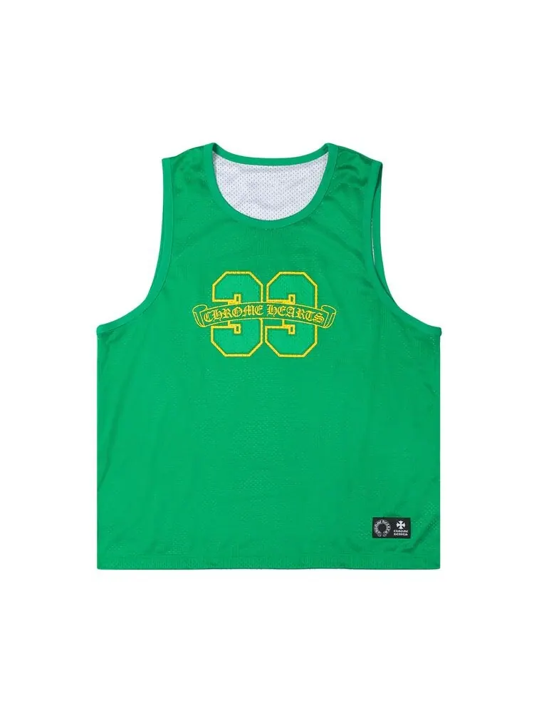Джерси Chrome Hearts Mesh Reversible Basketball Jersey Green/White
