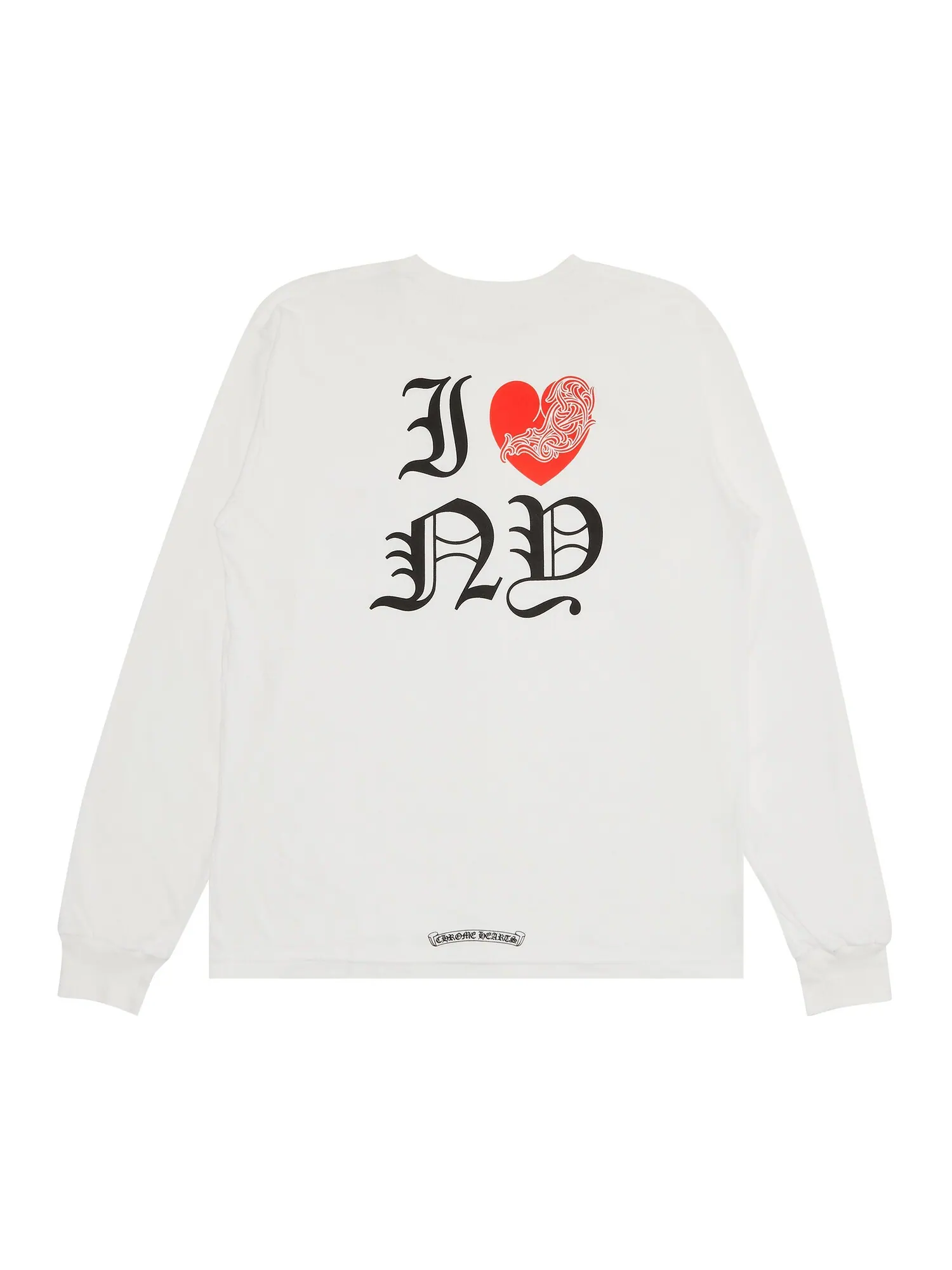 Футболка с длинными рукавами Chrome Hearts I Heart NY — изображение 2 из 3, белый