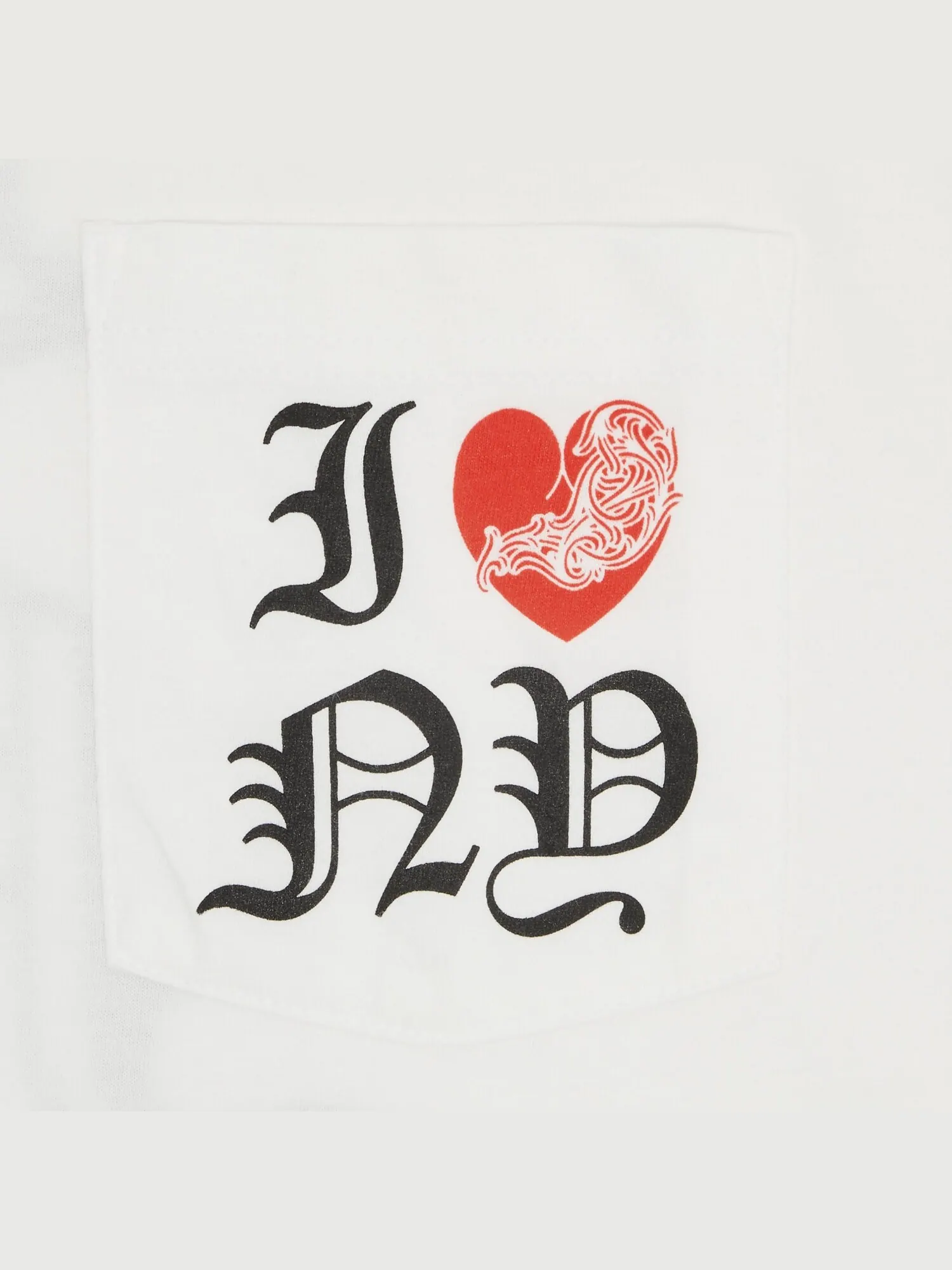 Футболка с длинными рукавами Chrome Hearts I Heart NY — изображение 3 из 3, белый
