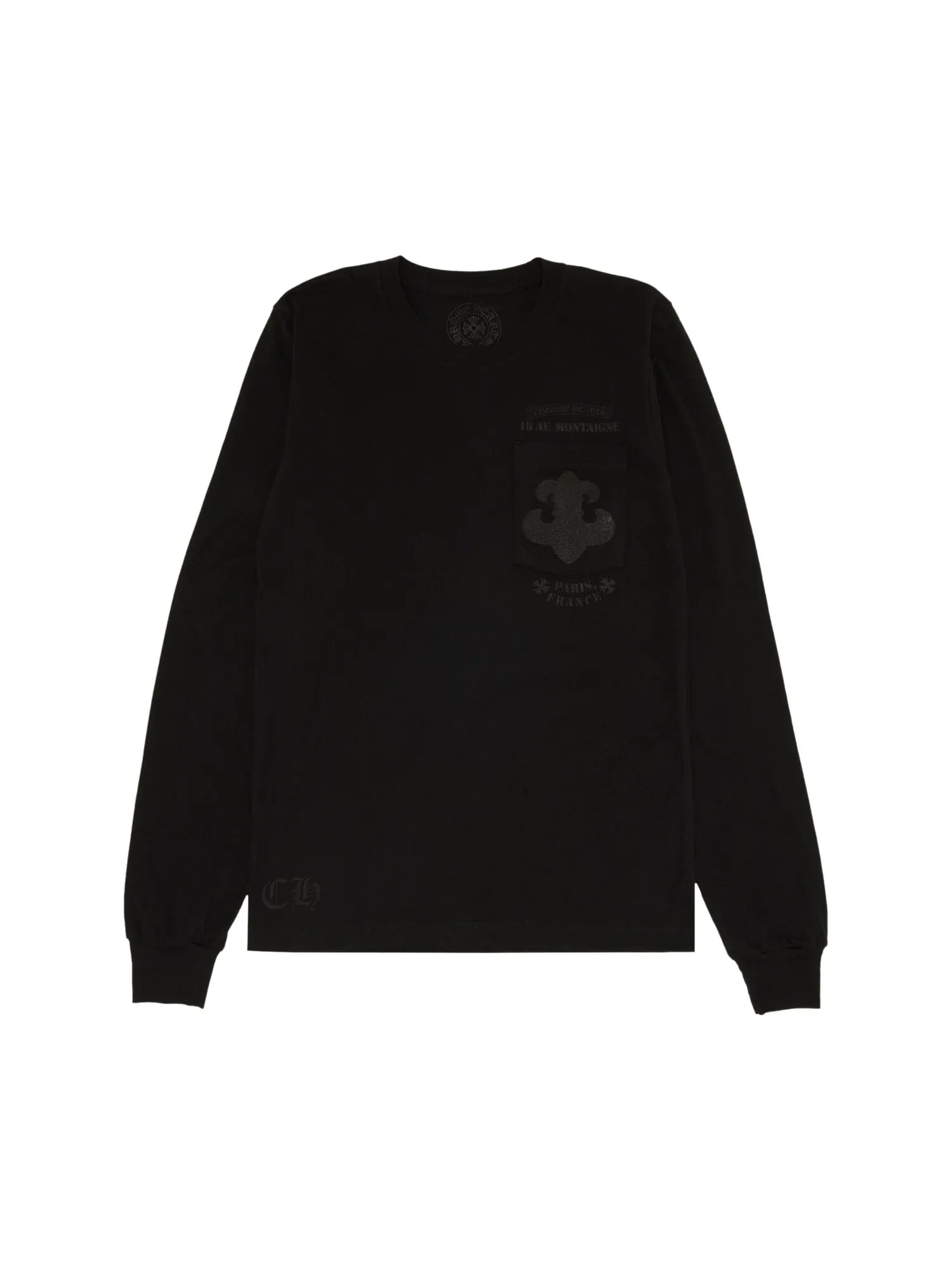 Эксклюзивная футболка с длинным рукавом Chrome Hearts Paris