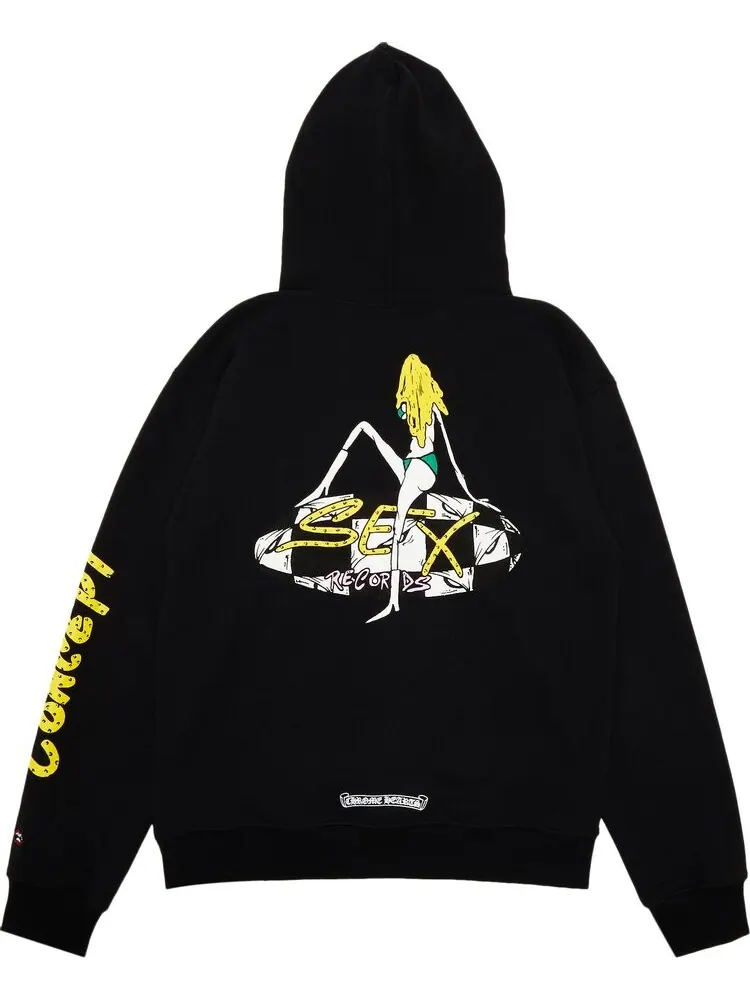 Худи Chrome Hearts x Matty Boy Sex Records Hoodie 'Black' — изображение 2 из 3, черный