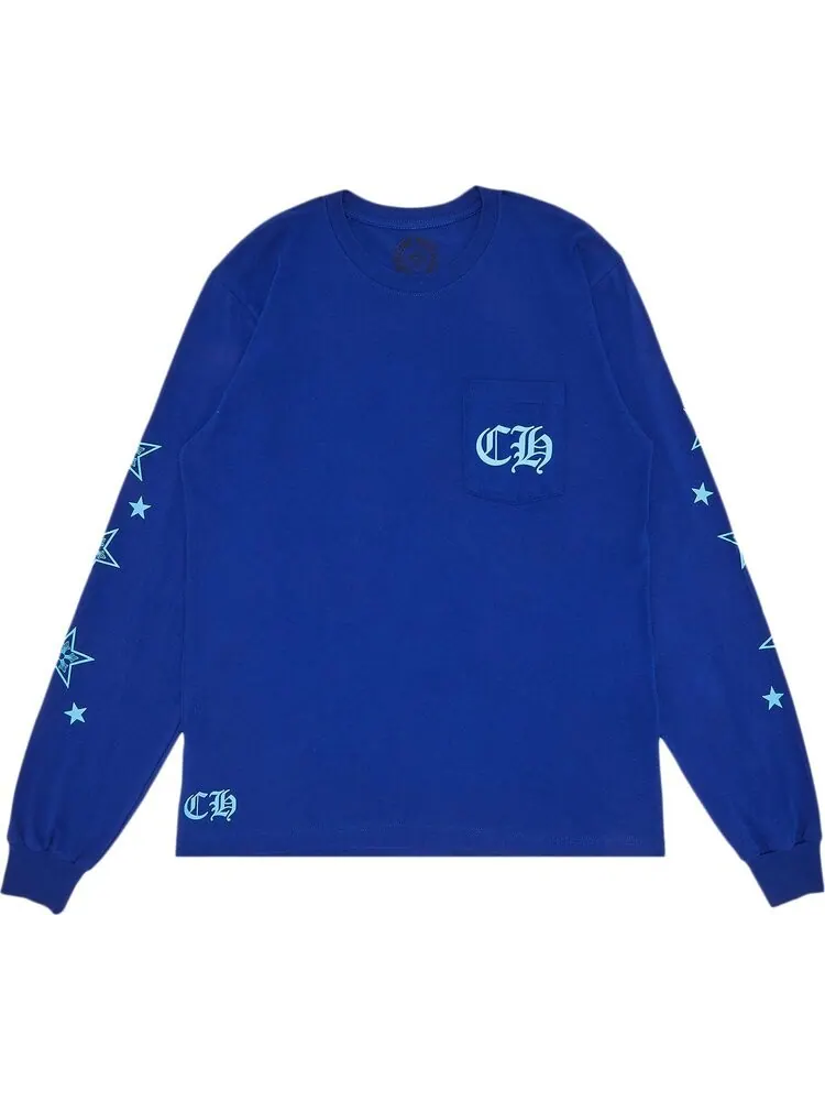 Рубашка Chrome Hearts Star Long-Sleeve Shirt 'Blue'