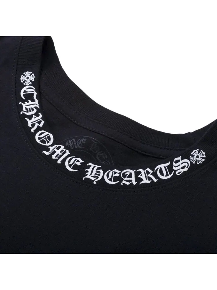 Футболка Chrome Hearts Neck Logo Tee — изображение 3 из 3, черный