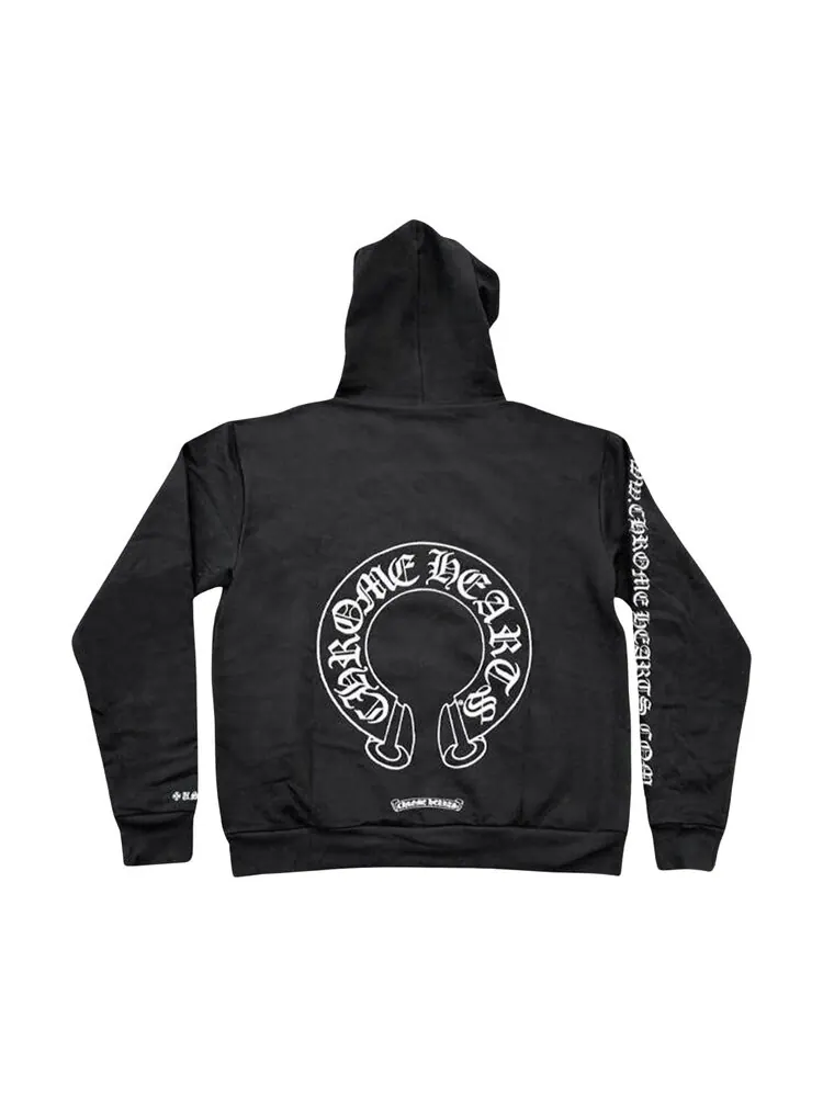Худи Chrome Hearts Silver Glitter — изображение 2 из 3, черный
