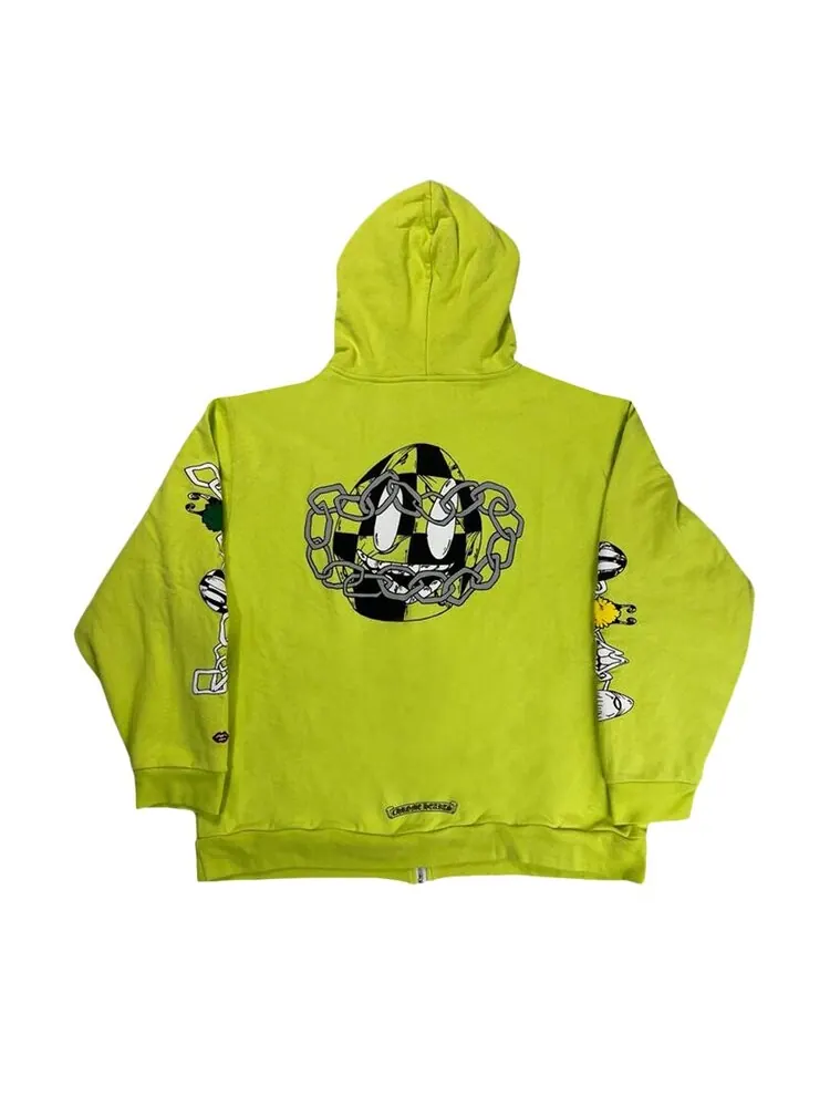 Худи Chrome Hearts Matty Boy Link Zip Up — изображение 2 из 4, желтый