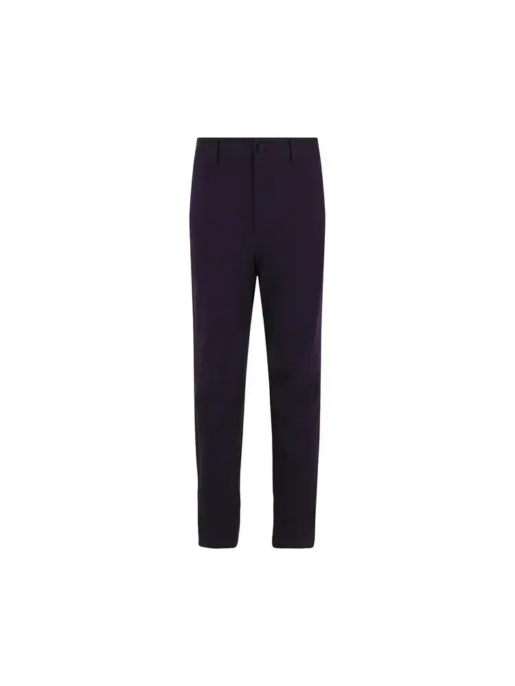 Брюки классические из хлопковой саржи Ferragamo