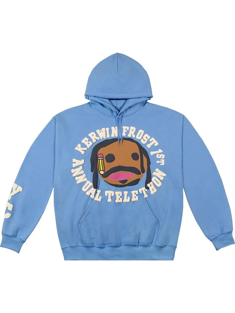 Худи Cactus Plant Flea Market x Kerwin Frost Telethon Hoodie 'Blue' — синий