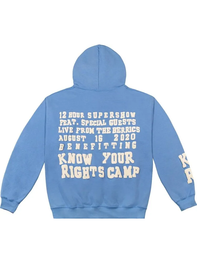 Худи Cactus Plant Flea Market x Kerwin Frost Telethon Hoodie 'Blue' — изображение 2 из 2, синий