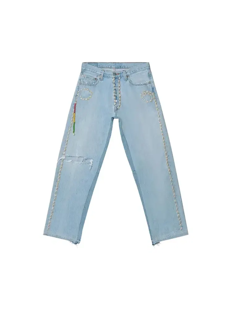 Джинсы Barriers Cowrie Shell Denim Jeans — синий