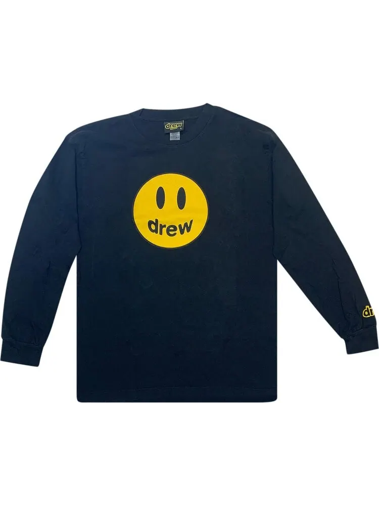 Лонгслив Drew House Mascot Long-Sleeve Tee 'Black' — изображение 1 из 2, черный