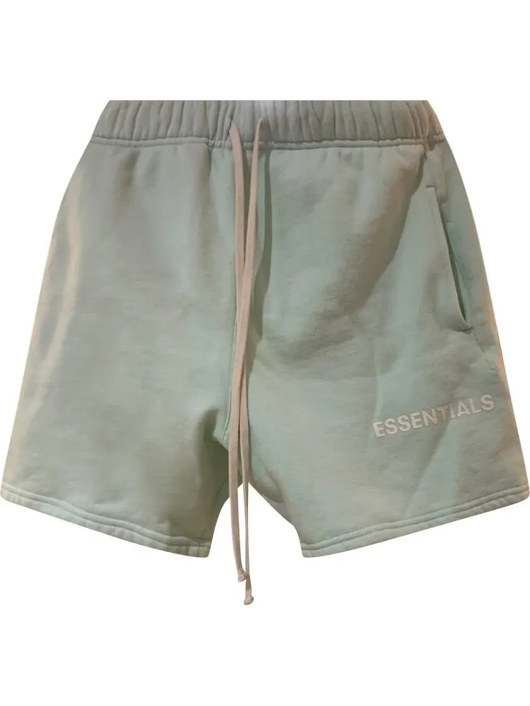 Шорты Fear of God Essentials Graphic Sweat Shorts 'Mint' — изображение 1 из 2, синий