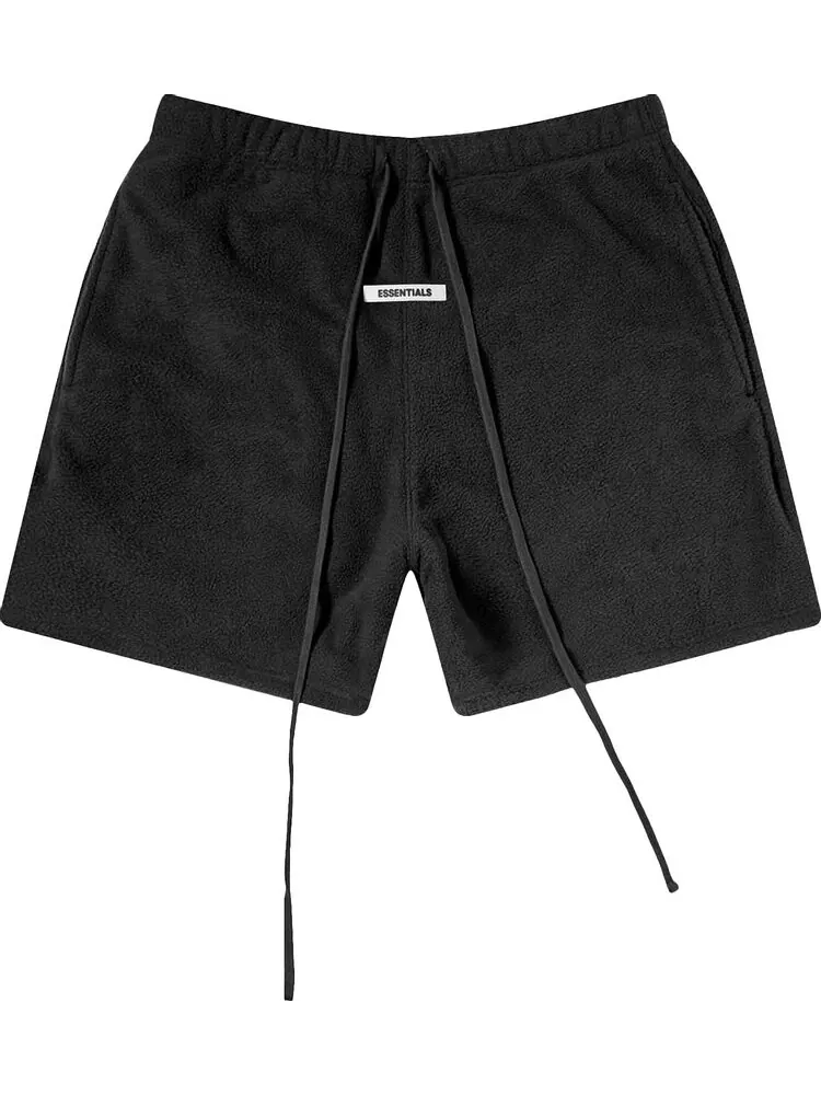 Шорты Fear of God Essentials Polar Fleece Sweat Shorts 'Black' — изображение 1 из 1, черный