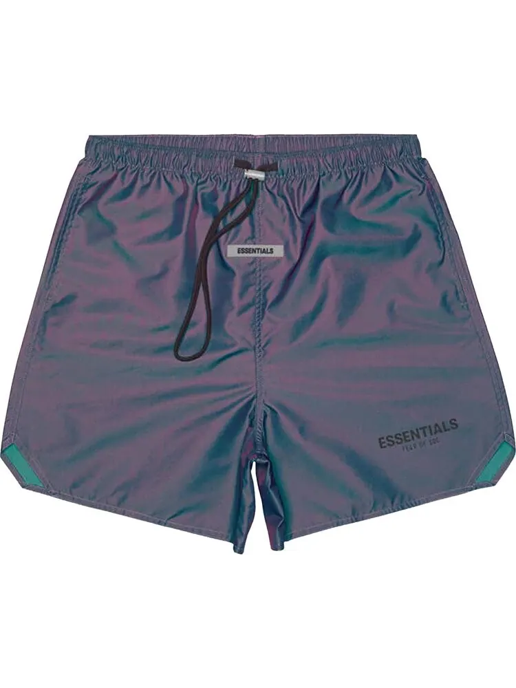 Шорты Fear of God Essentials Iridescent Nylon Running Shorts 'Multicolor' — изображение 1 из 2, мульти