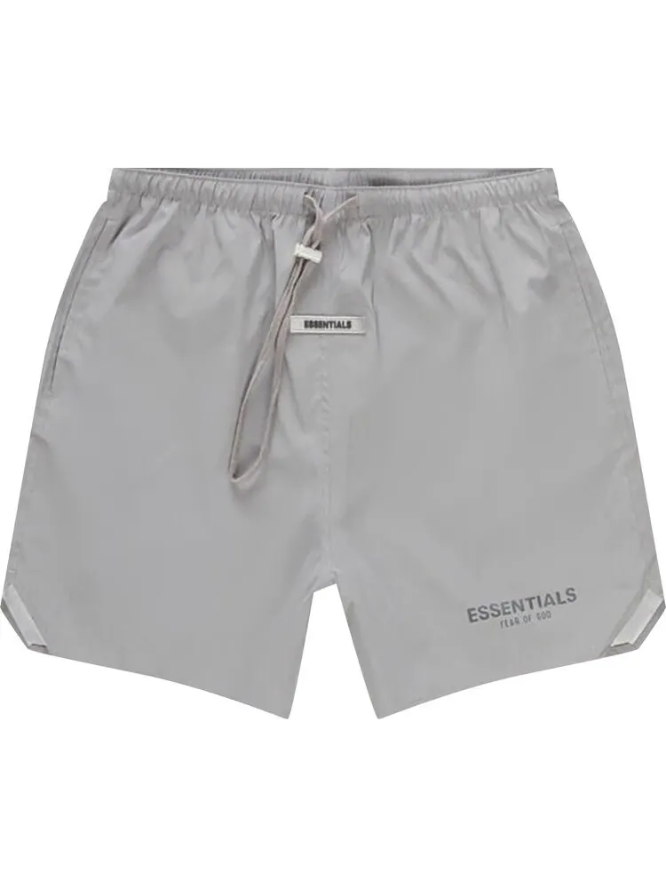 Шорты Fear of God Essentials Nylon Running Shorts 'Silver Reflective' — изображение 1 из 3, серебряный