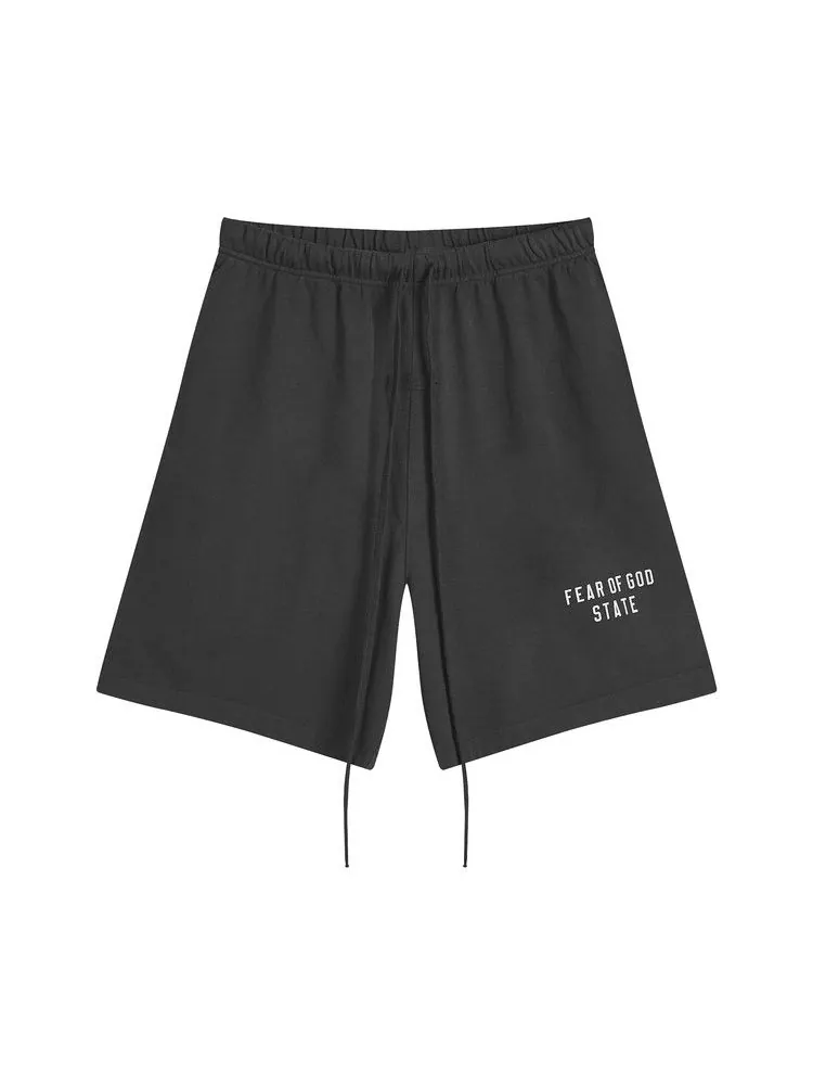 Шорты Fear of God Essentials Heavy Jersey Soccer Short — изображение 1 из 1, черный
