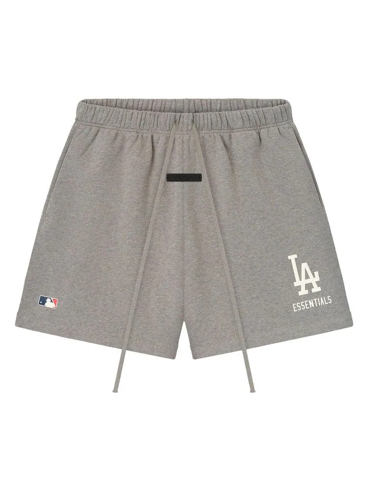 Спортивные шорты Fear of God Essentials Dodgers Classic Sweatshort, Concrete Heather — изображение 1 из 3, серый