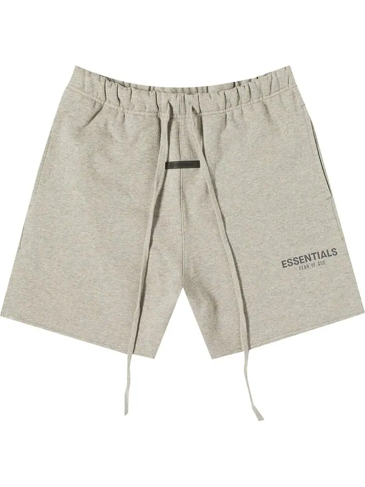 Спортивные шорты Fear of God Essentials Sweat Shorts 'Dark Heather Oatmeal' — изображение 1 из 2, серый