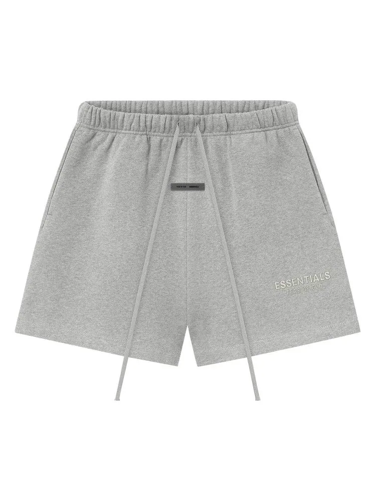 Спортивные шорты Fear of God Essentials Classic Fleece Sweatshort, Concrete Heather — изображение 1 из 3, серый