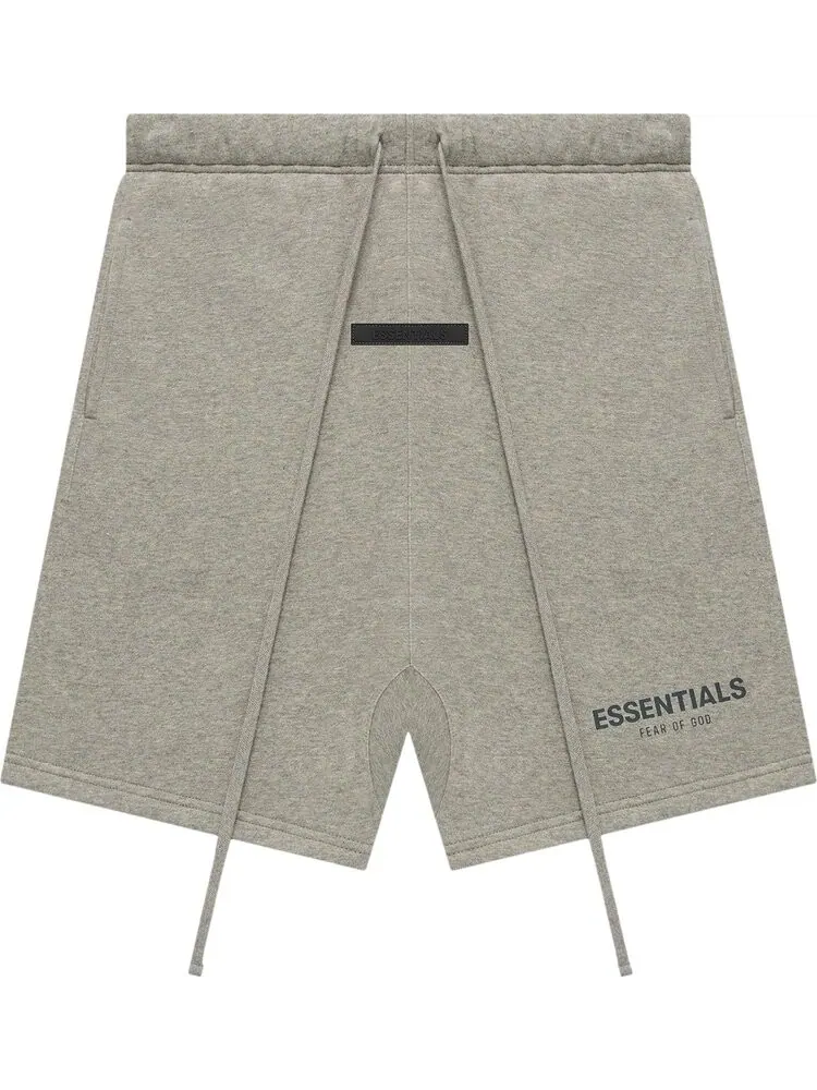 Спортивные шорты Fear of God Essentials Summer Core Sweat Short 'Dark Heather Oatmeal' — изображение 1 из 2, серый