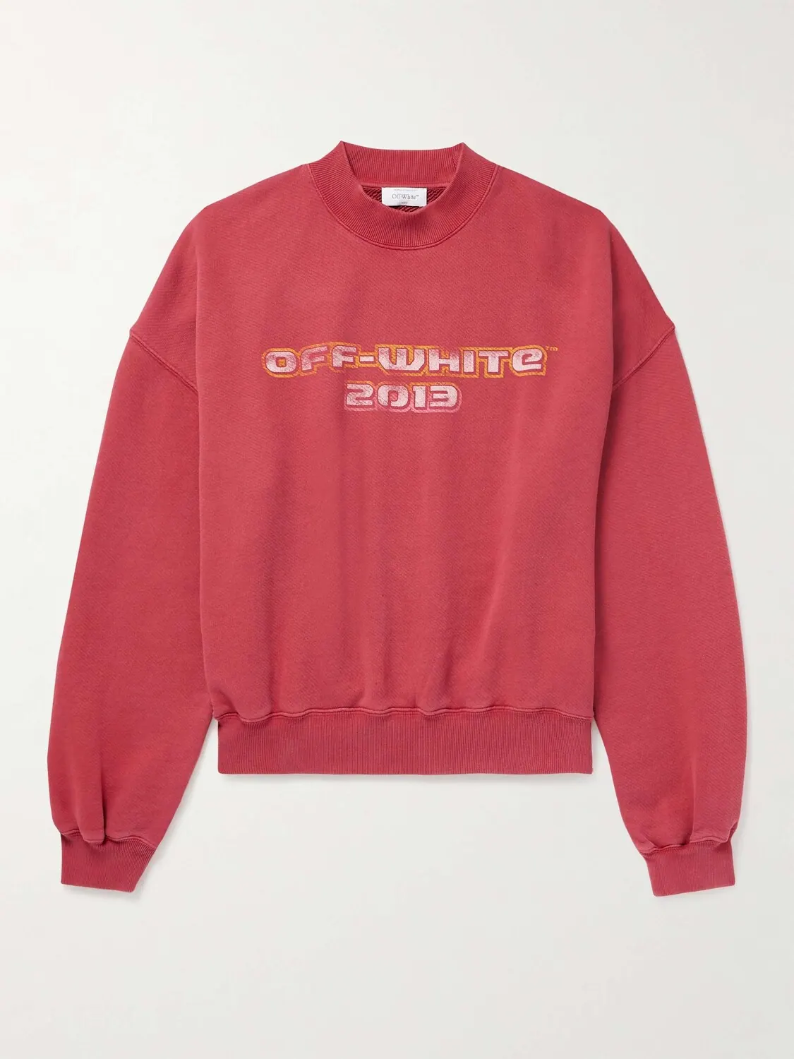 Толстовка из хлопкового джерси с принтом Off-White Digit Bacchus