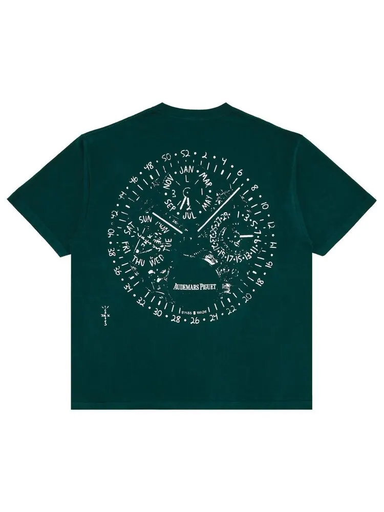 Футболка Travis Scott x Audemars Piguet Watch Face Tee Green — изображение 2 из 4, зеленый
