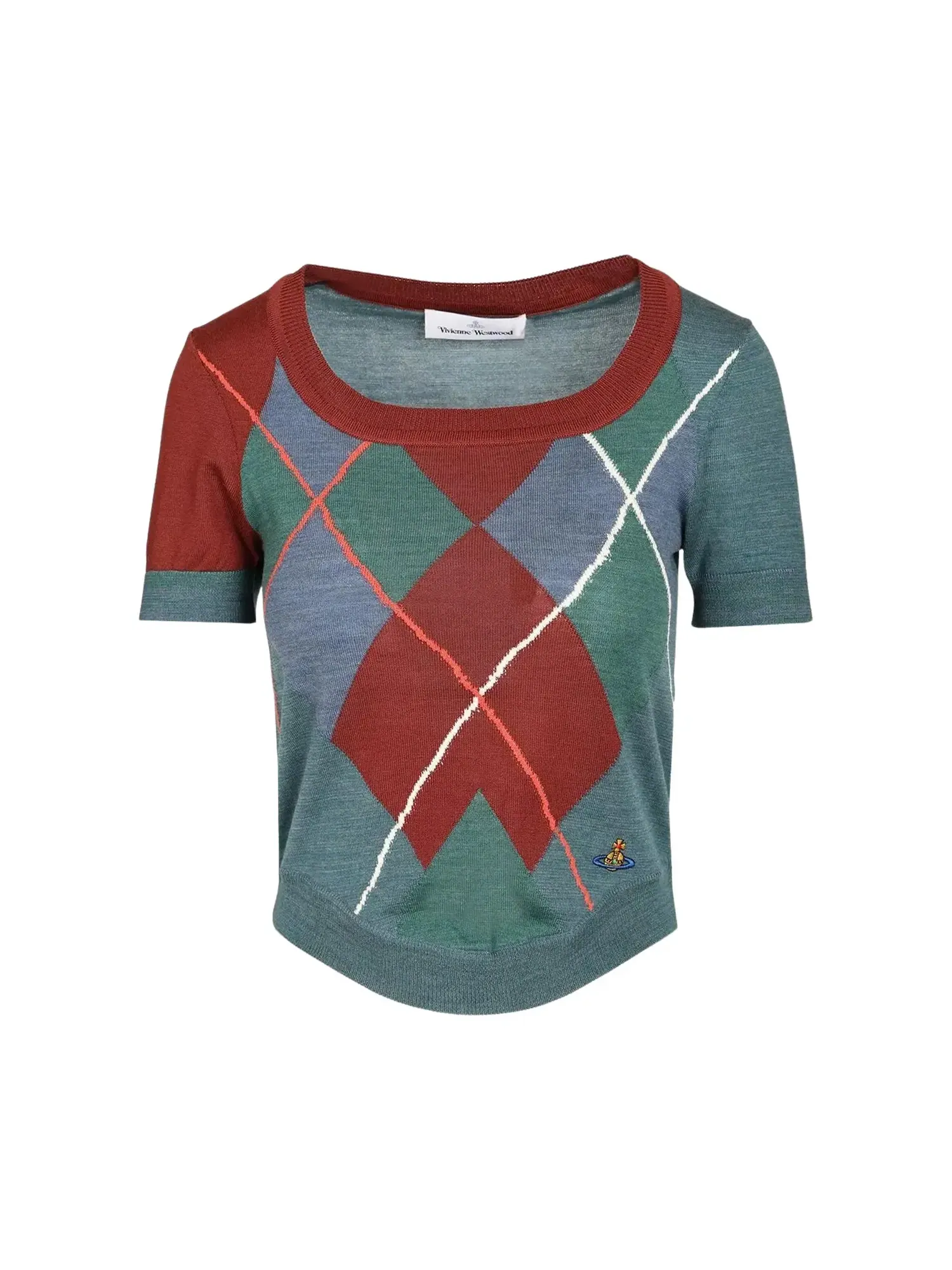 Футболка Vivienne Westwood с ромбовидным узором — мульти