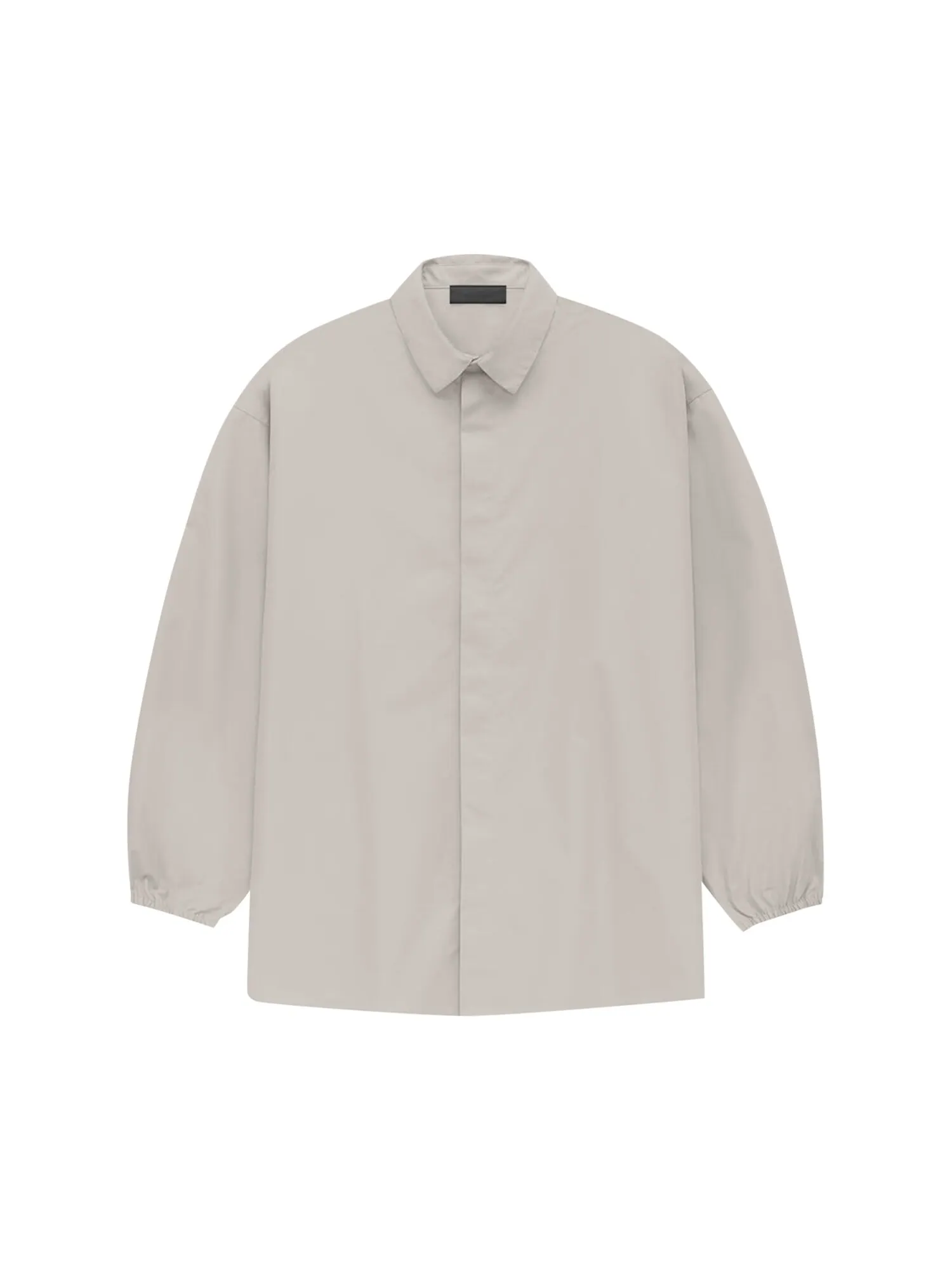 Рубашка на пуговицах Fear of God Essentials, Серебряное облако — изображение 1 из 2, серебристый