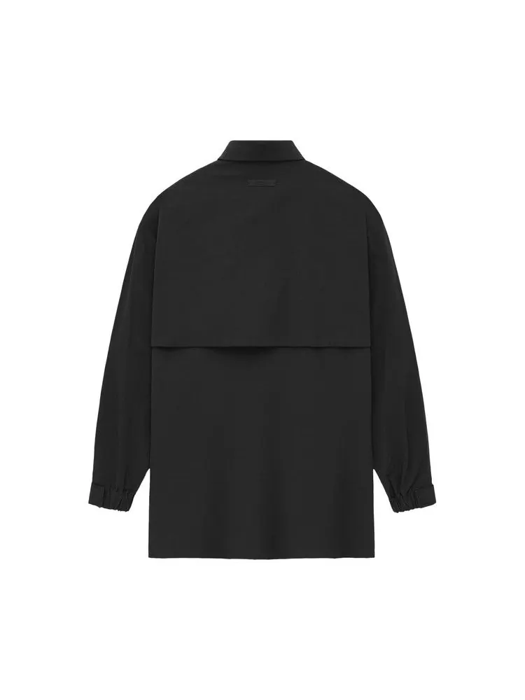 Рубашка Fear of God Essentials Military Nylon Overshirt — изображение 2 из 2, черный