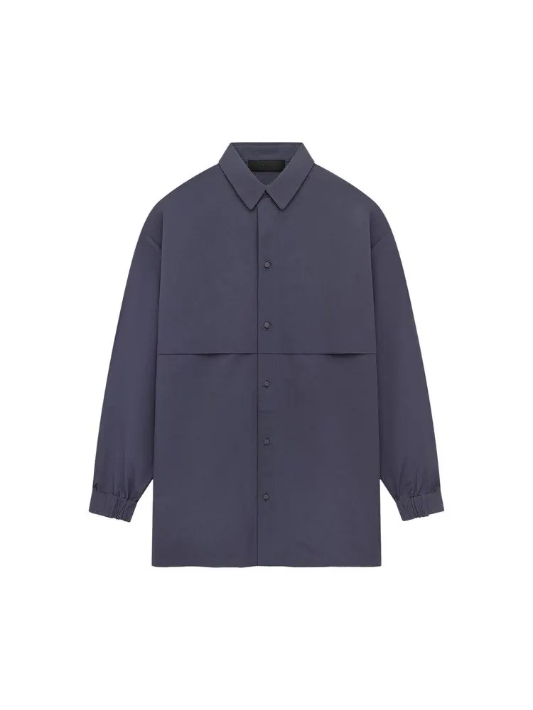 Рубашка Fear of God Essentials Military Nylon Overshirt — изображение 1 из 2, морской