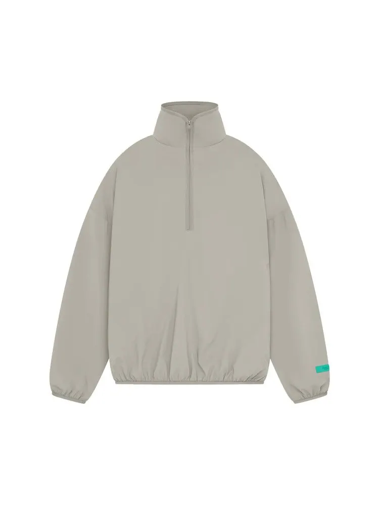 Толстовка Fear of God Essentials Nylon Half Zip Mockneck — изображение 1 из 2, серый