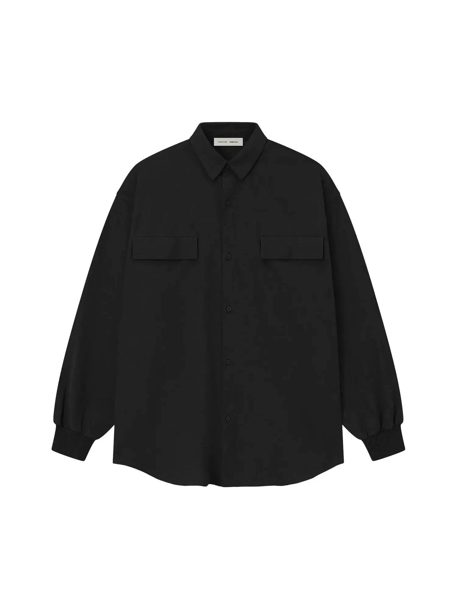 Рубашка Fear of God Essentials Oxford Shirt — изображение 1 из 2, черный