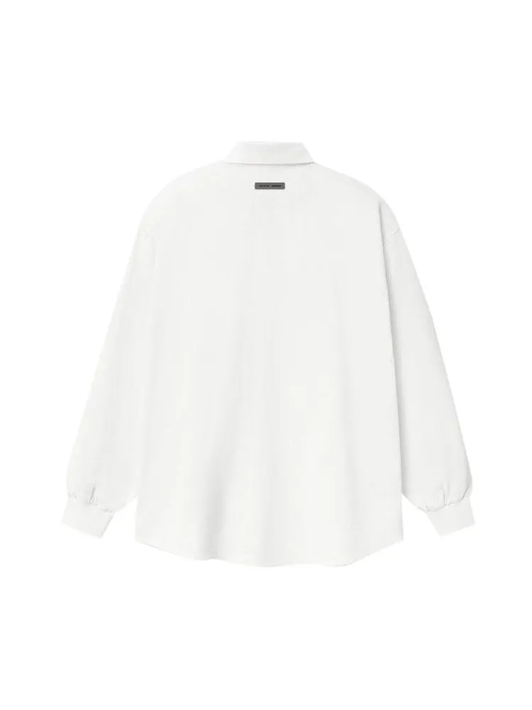 Рубашка Fear of God Essentials Oxford Shirt — изображение 2 из 3, белый
