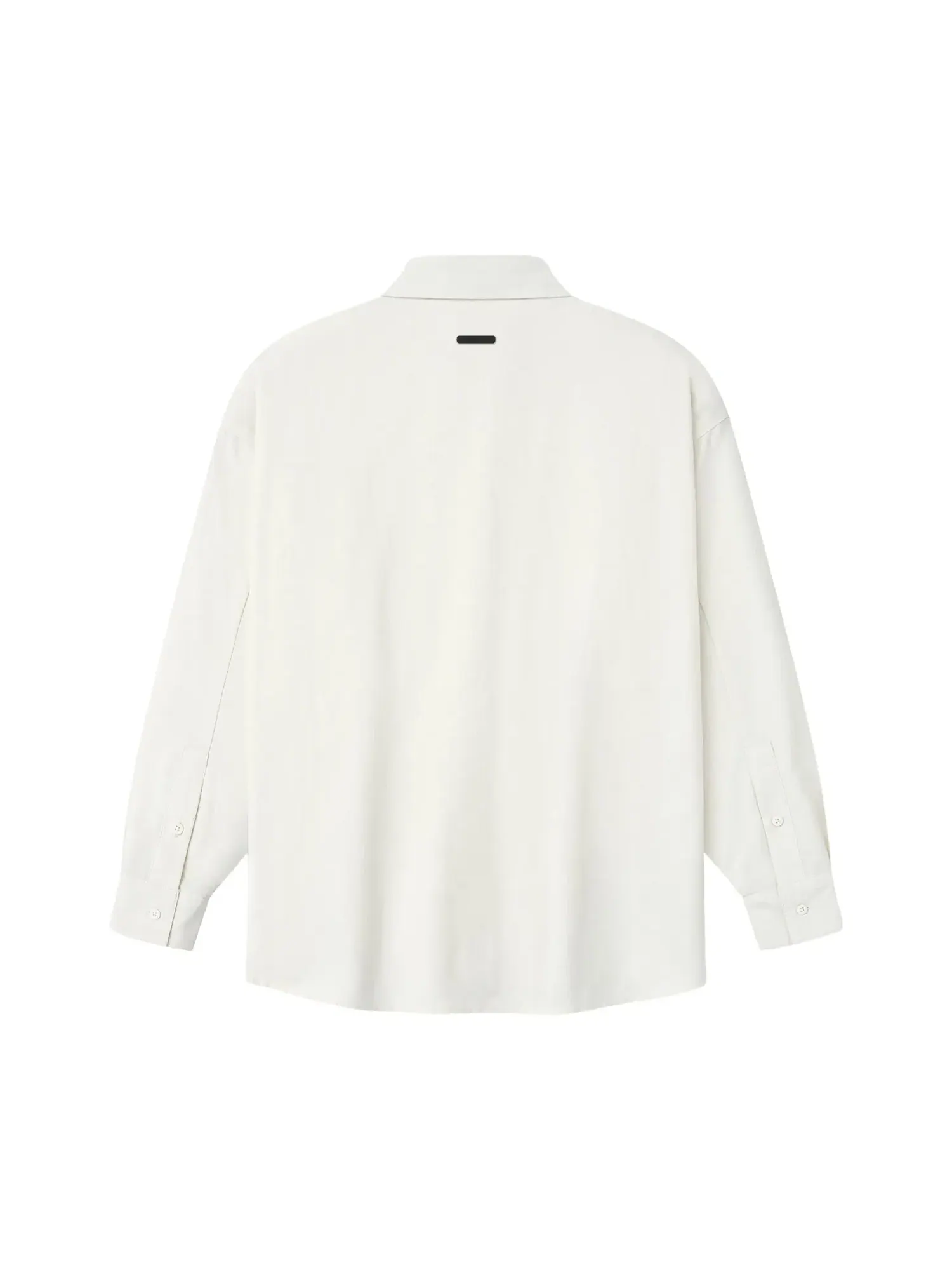 Женская хлопковая рубашка на пуговицах Fear of God Essentials Oxford Signature — изображение 2 из 2, белый