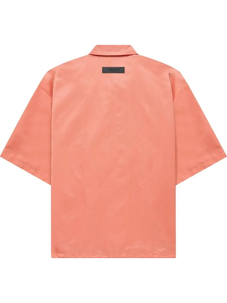 Рубашка Fear of God Essentials Short-Sleeve Shirt 'Coral' — изображение 2 из 2, оранжевый