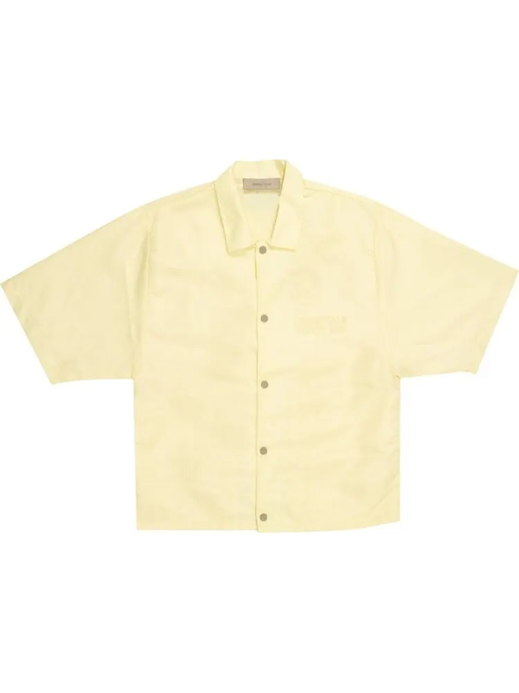 Рубашка Fear of God Essentials Short-Sleeve Nylon Shirt 'Canary' — изображение 1 из 1, желтый