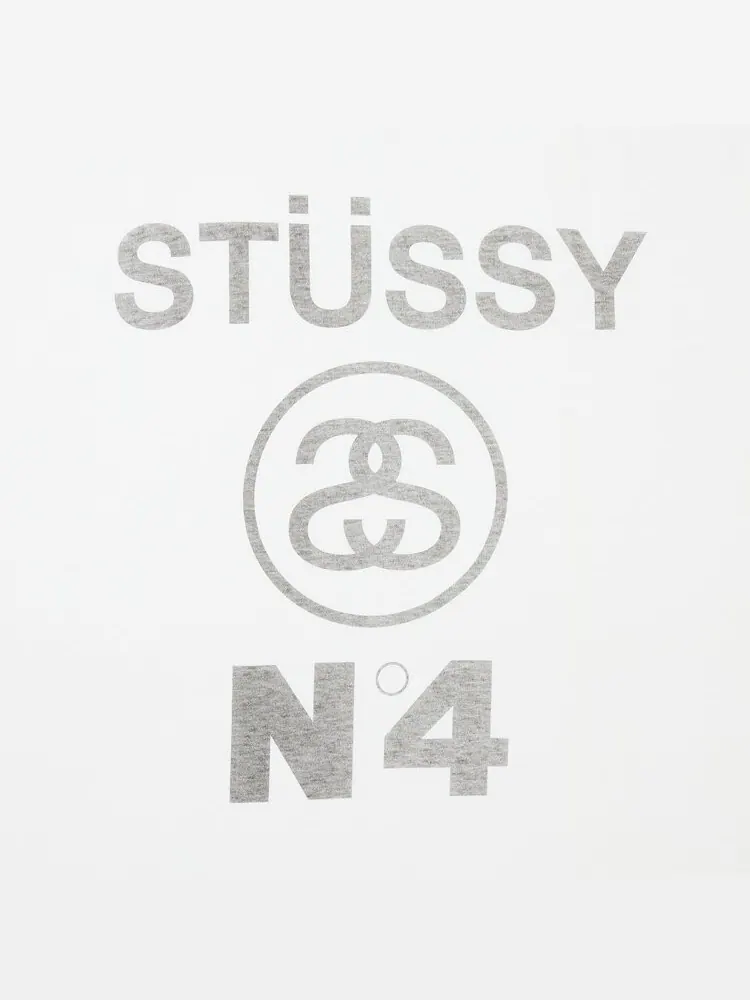 Футболка Stussy N°4 'White' — изображение 3 из 3, белый