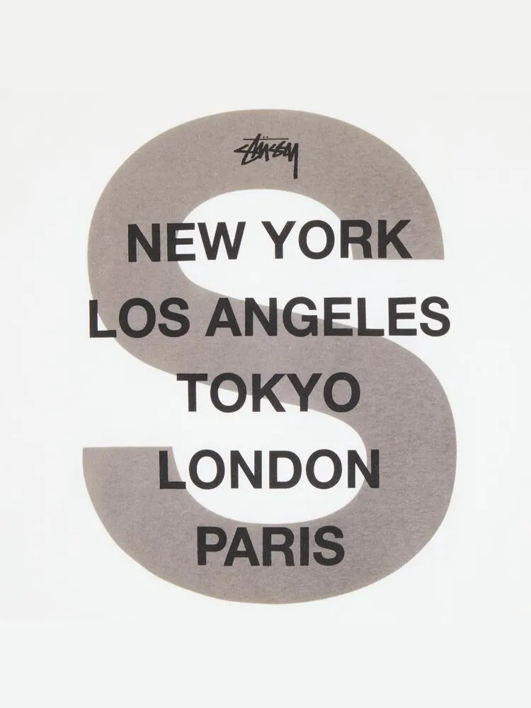 Футболка Stussy S Cities 'White' — изображение 3 из 3, белый
