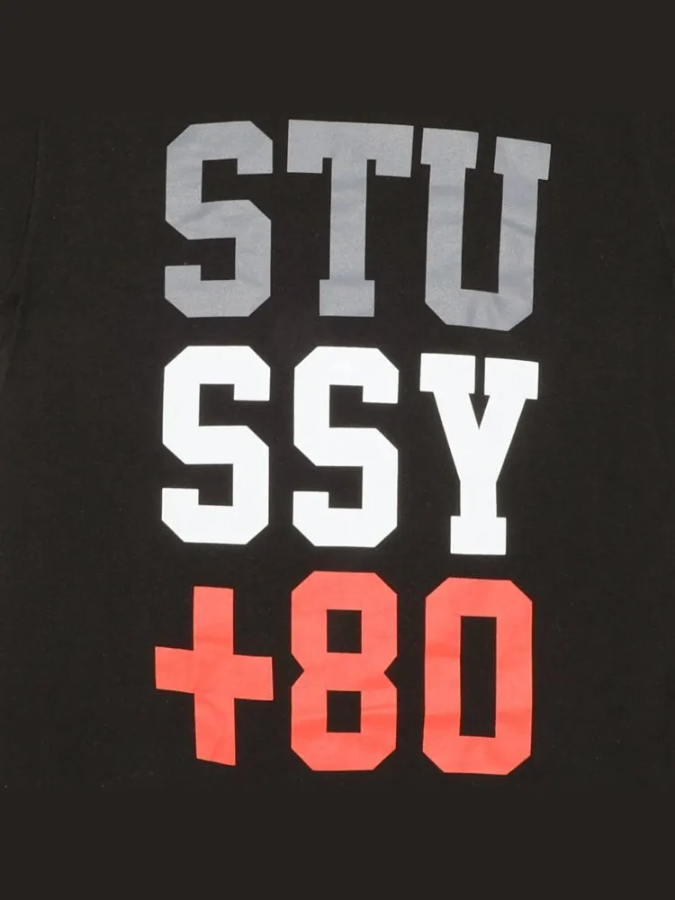 Футболка Stussy +80 'Black' — изображение 3 из 3, черный