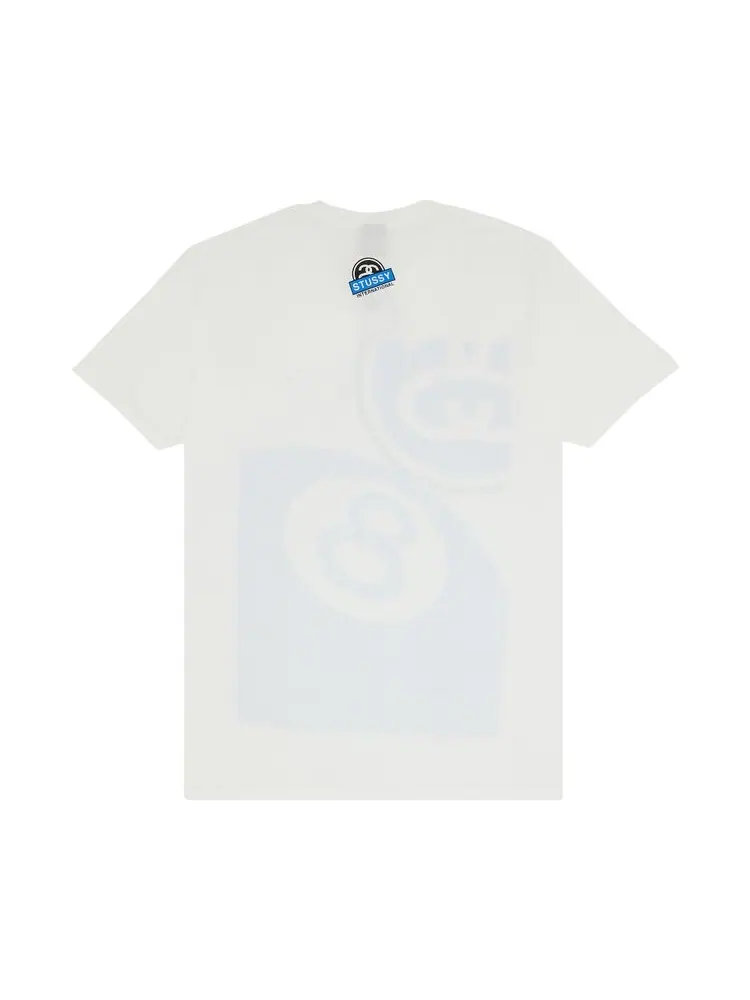 Футболка Stussy Big 8 Ball Link 'White' — изображение 2 из 3, белый