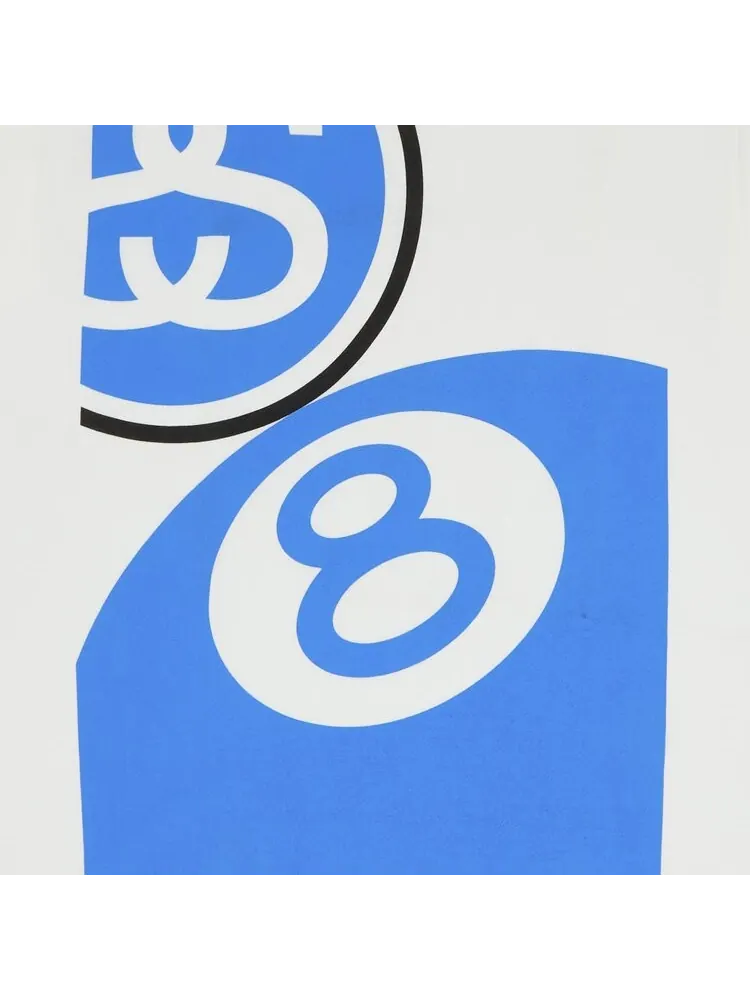 Футболка Stussy Big 8 Ball Link 'White' — изображение 3 из 3, белый