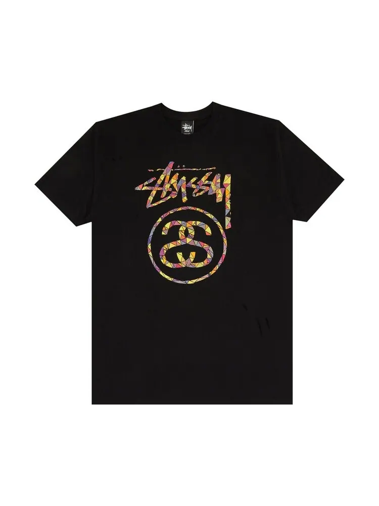 Футболка Stussy Glass Link 'Black' — изображение 1 из 3, черный