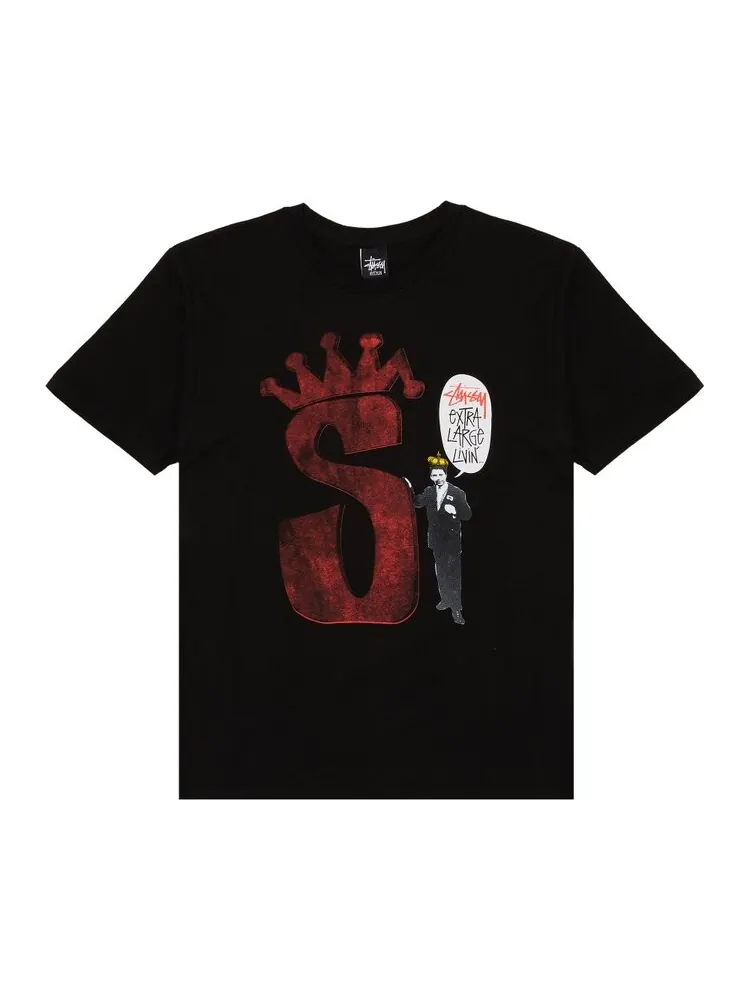 Футболка Stussy S Crown Livin' 'Black' — изображение 1 из 3, черный