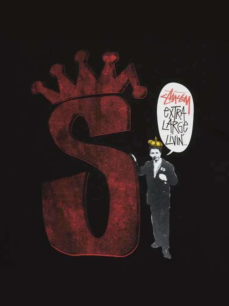 Футболка Stussy S Crown Livin' 'Black' — изображение 3 из 3, черный