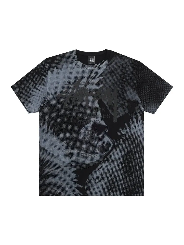 Футболка Stussy Punk Heads 'Black' — изображение 1 из 3, черный