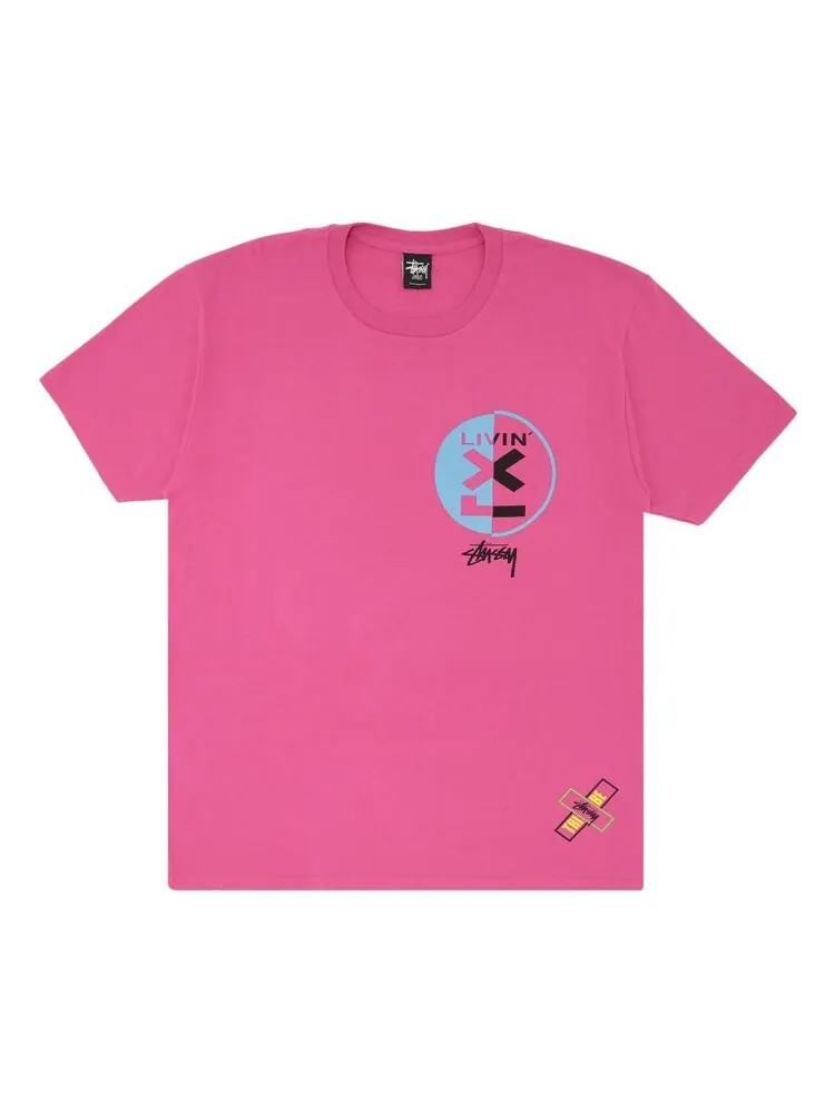 Футболка Stussy Power 'Pink' — изображение 1 из 3, розовый