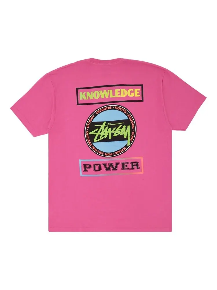Футболка Stussy Power 'Pink' — изображение 2 из 3, розовый